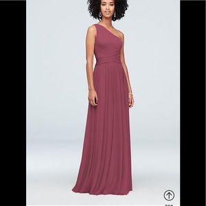 David’s bridal bridesmaid dress in Chianti